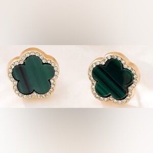 Green Clover Earrings